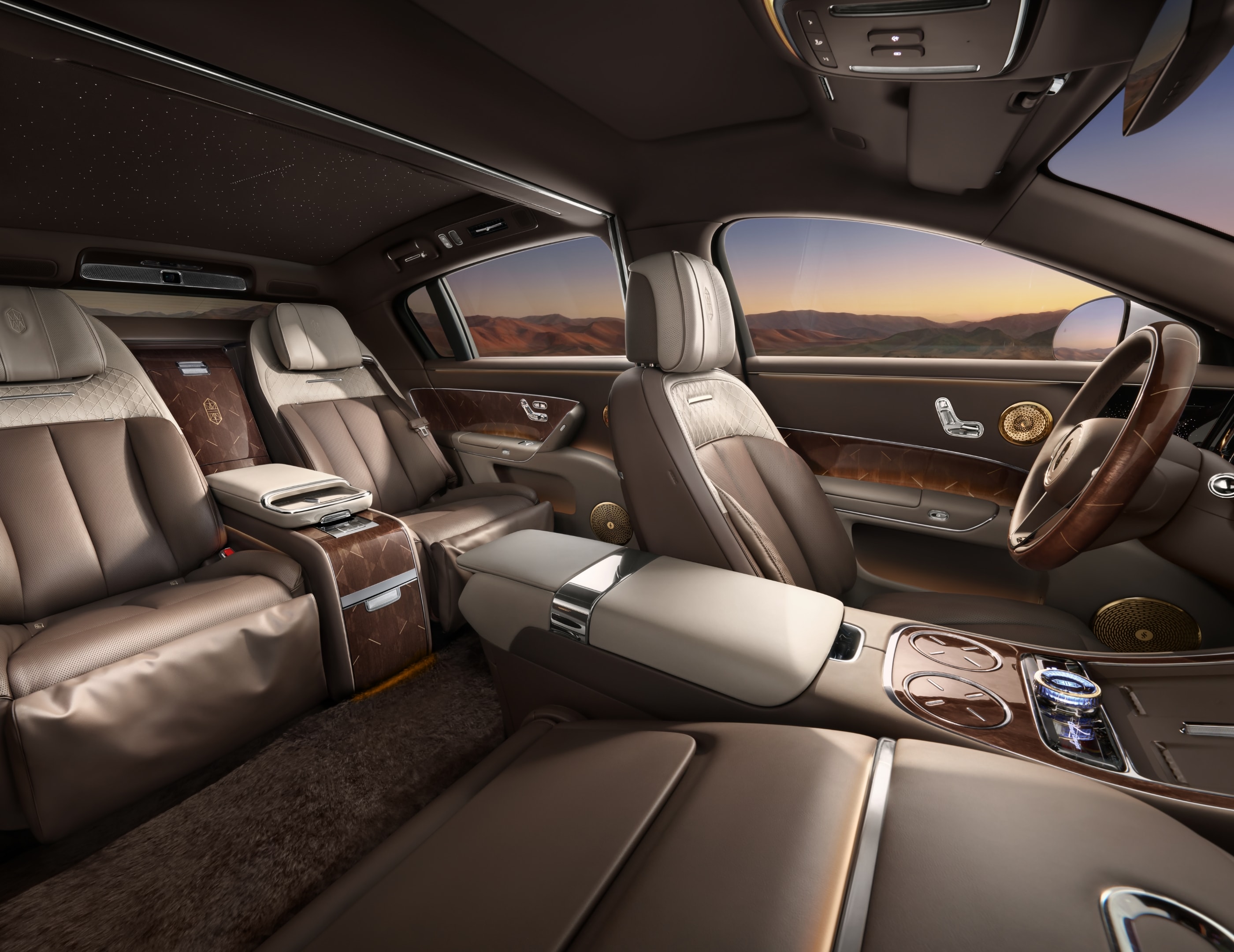 Inside the clean cabin of Maextro S800 Grand Design Signature Grand View, user showcases the all-new HIMA ALPS Cabin